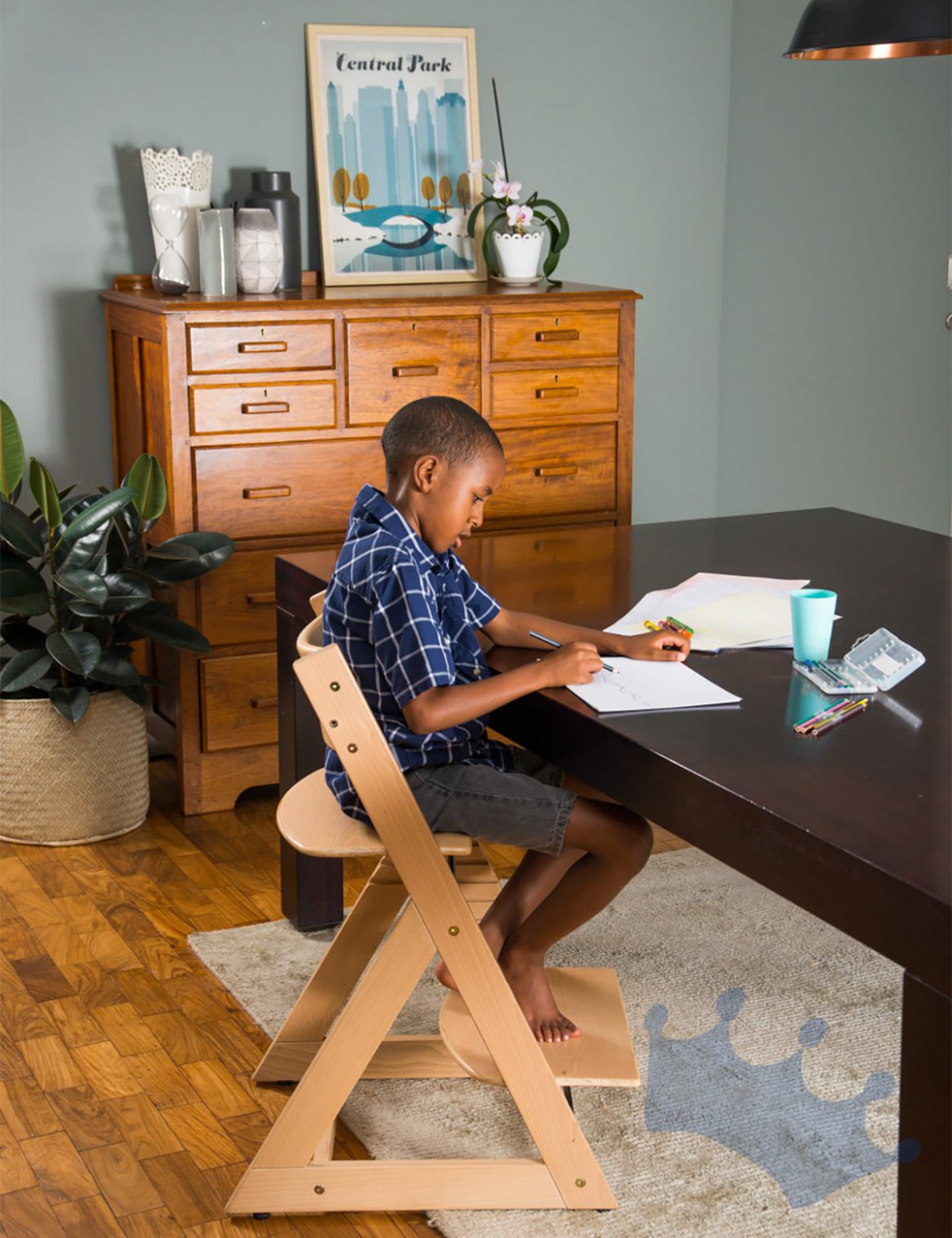 Homework Chair Walnut Stain » Enzi Chair